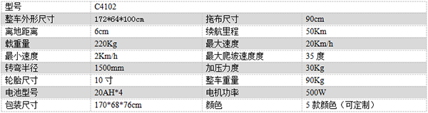 电动祁连尘推车C4102