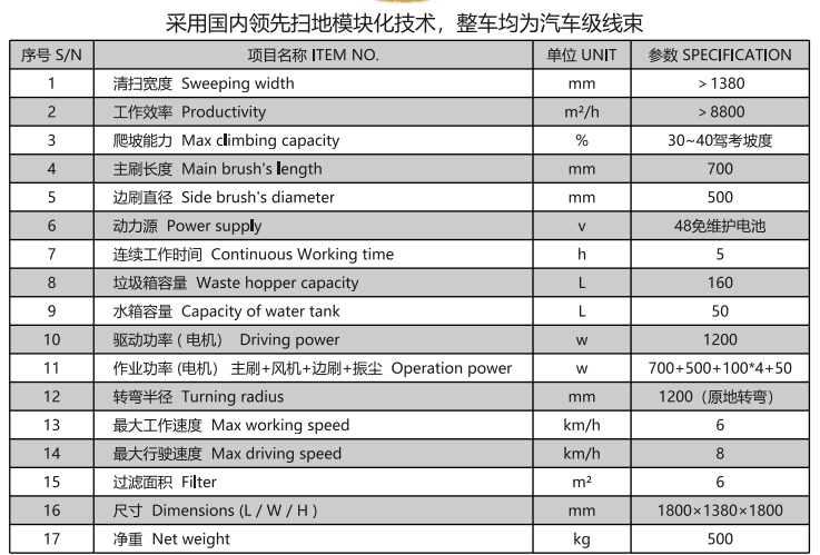 洁路宝驾驶祁连扫地机1400